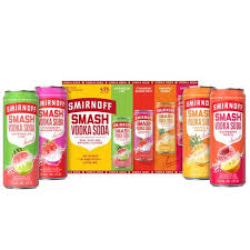 SMIRNOFF SMASH VODKA SODA VARIETY 8PK