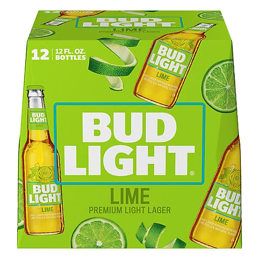 BUD LIGHT LIME BOTTLES 12PK