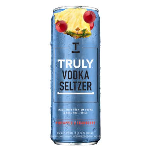 TRULY VODKA SELTZER PINRAPPLE & CRANBERRY CAN 4PK