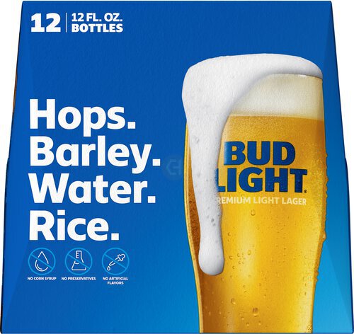 BUD LIGHT BOTTLES 12PK