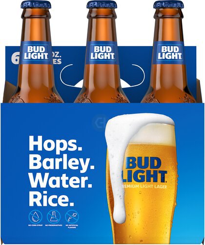 BUD LIGHT BOTTLE 6PK