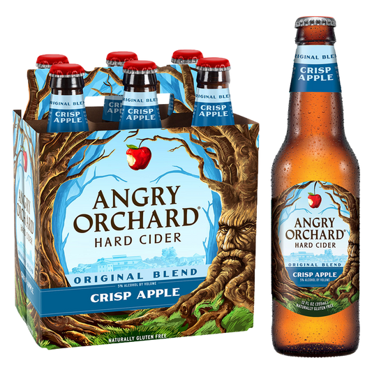 ANGRY ORCHARD CRISP APPLE HARD CIDER 6PK BTL
