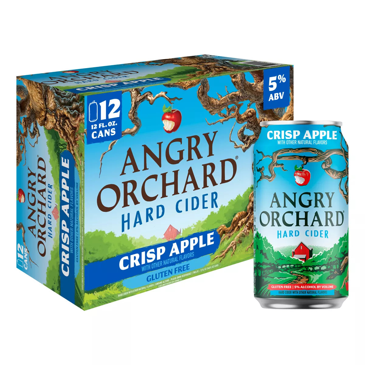ANGRY ORCHARD CRISP APPLE HARD CIDER 12PK CAN