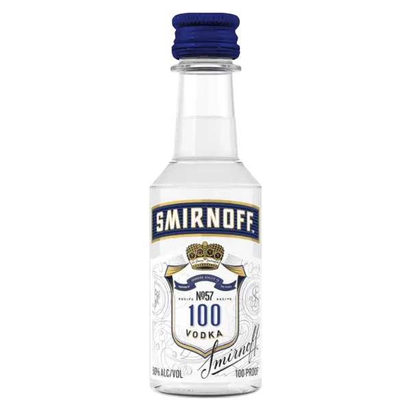 SMIRNOFF 100 VODKA NIP 50ML