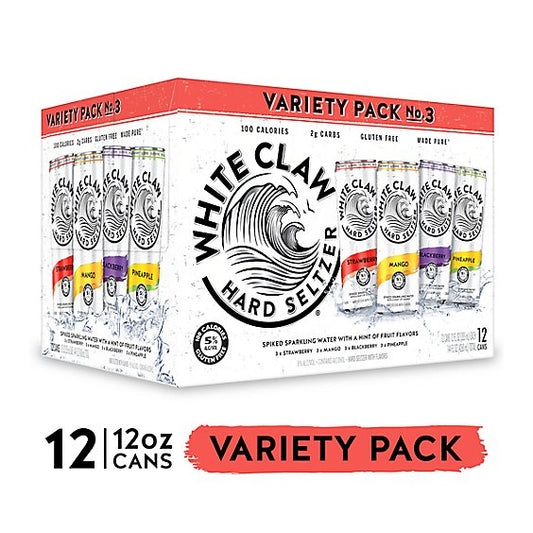 WHITE CLAW VARIETY NO 3 12PK