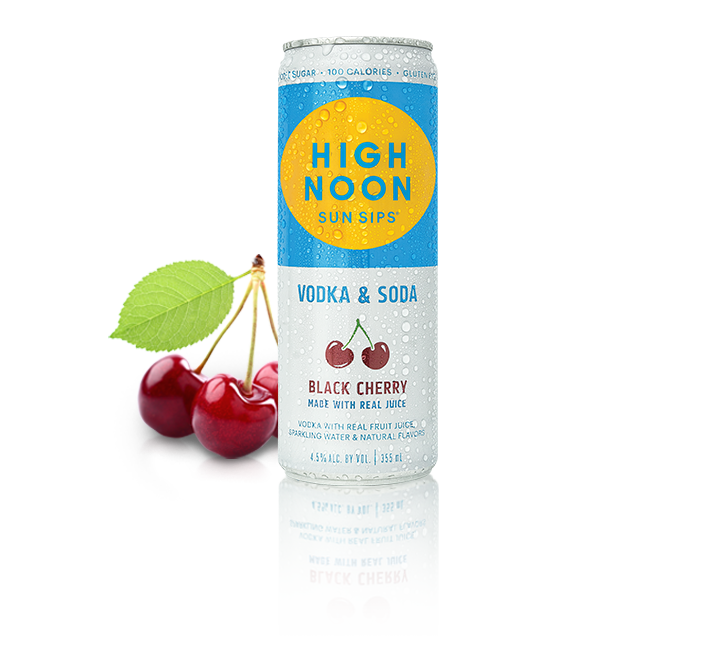 HIGH NOON BLACK CHERRY VODKA SODA 4PK