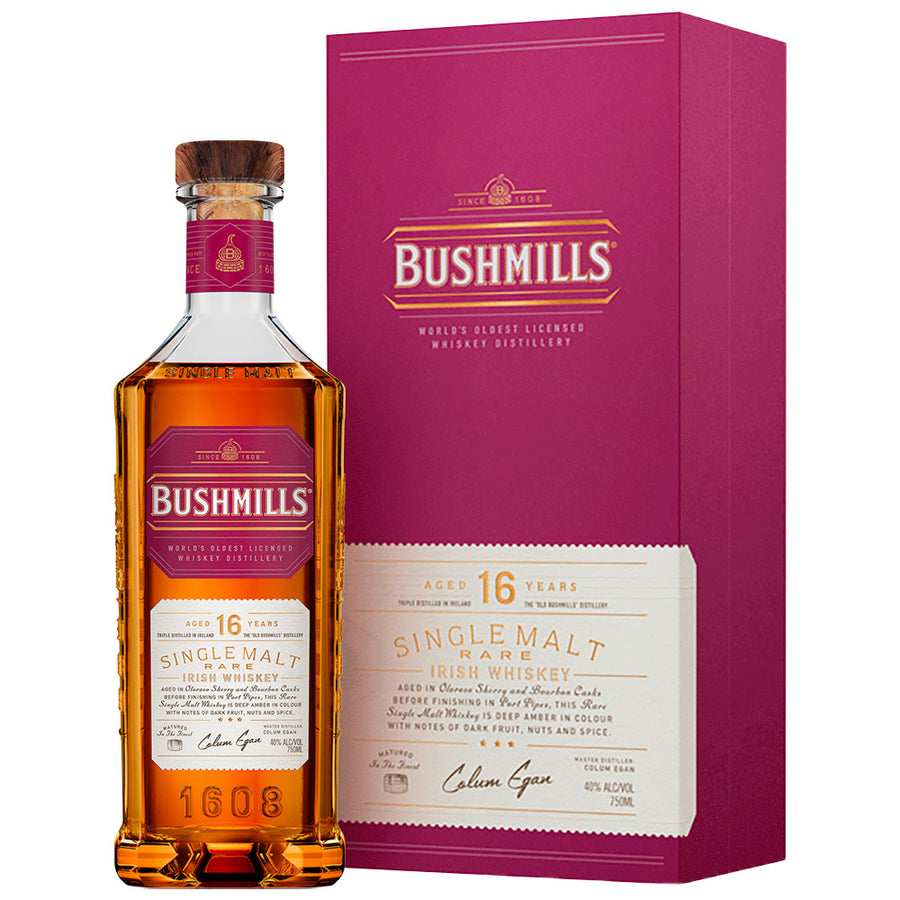 BUSHMILLS 16 YR IRISH WHISKEY