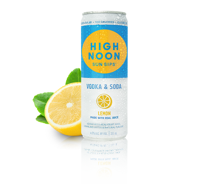 HIGH NOON LEMON VODKA SODA 4PK