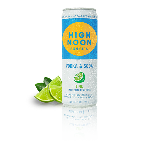 HIGH NOON LIME  VODKA SODA 4PK