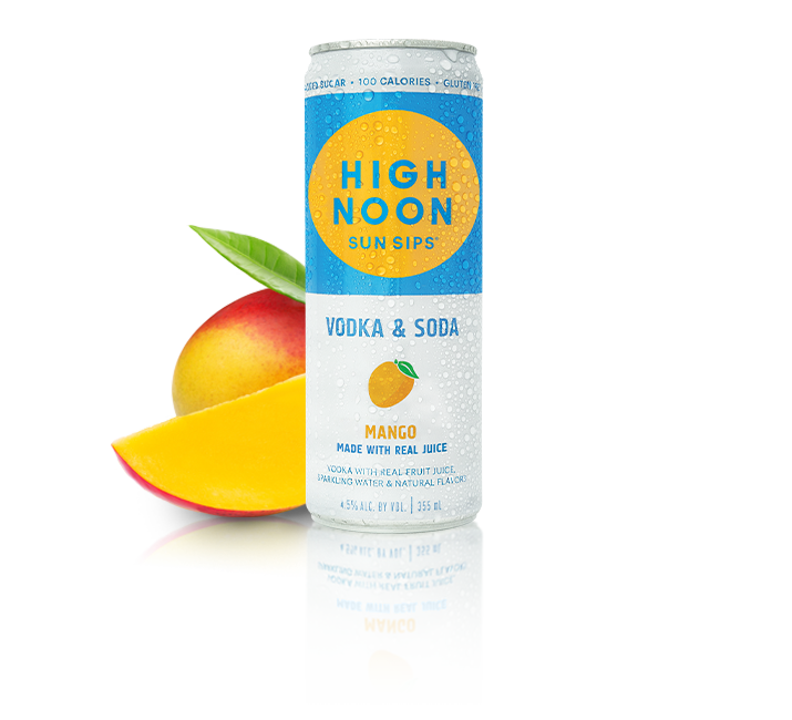 HIGH NOON MANGO VODKA SODA 4PK