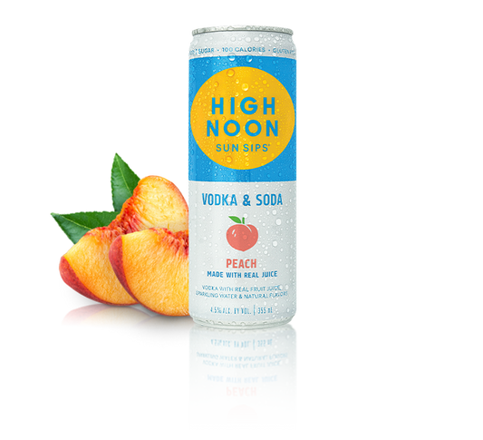 HIGH NOON PEACH VODKA SODA 4PK