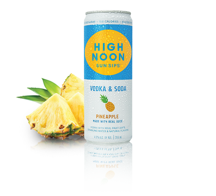 HIGH NOON PINEAPPLE VODKA SODA 4PK