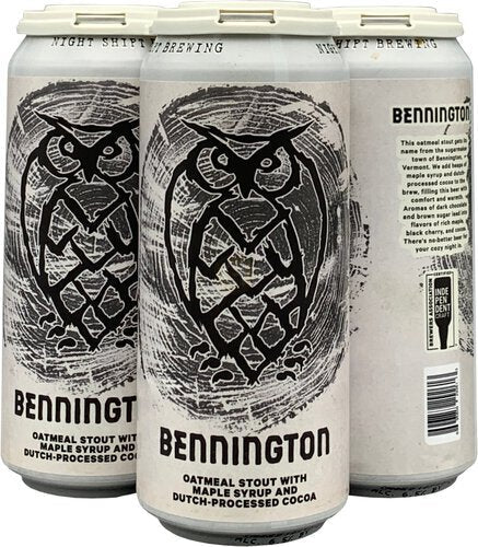 NIGHT SHIFT BENNINGTON MAPLE OATMEAL STOUT